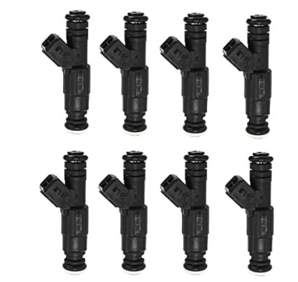 8PCS Fuel Injectors Compatible with Chevy GM 7.4 454cid Upgrade NEW Add HP Torque 0280155884 17119596